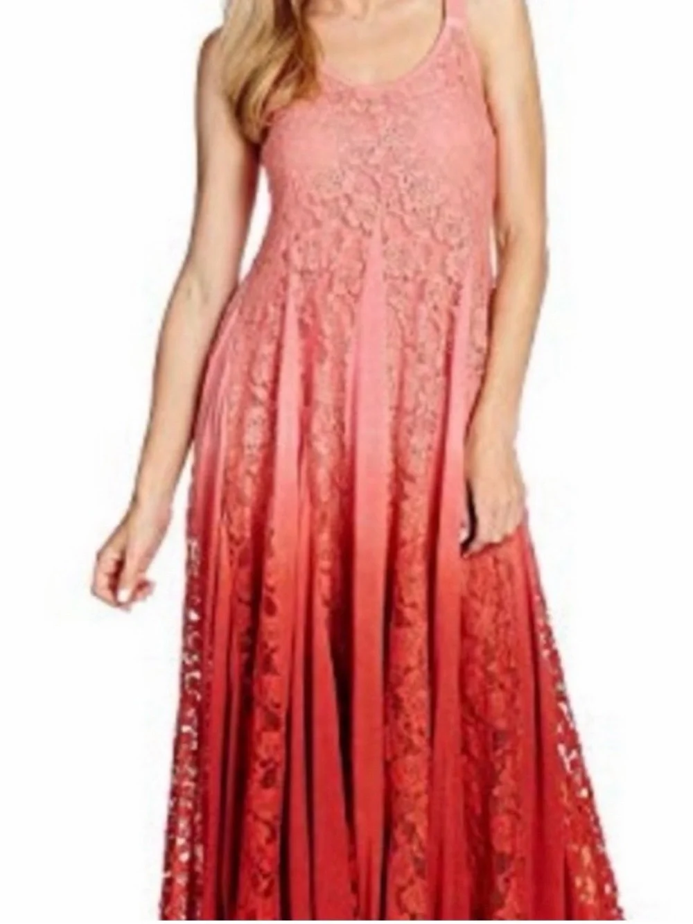 Indigo Thread Co. Lace Ombre Maxi Dress in - Picture 2 of 3